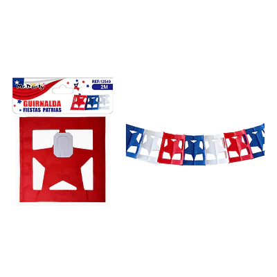 Guirnalda de papel Fiestas Patrias 2m