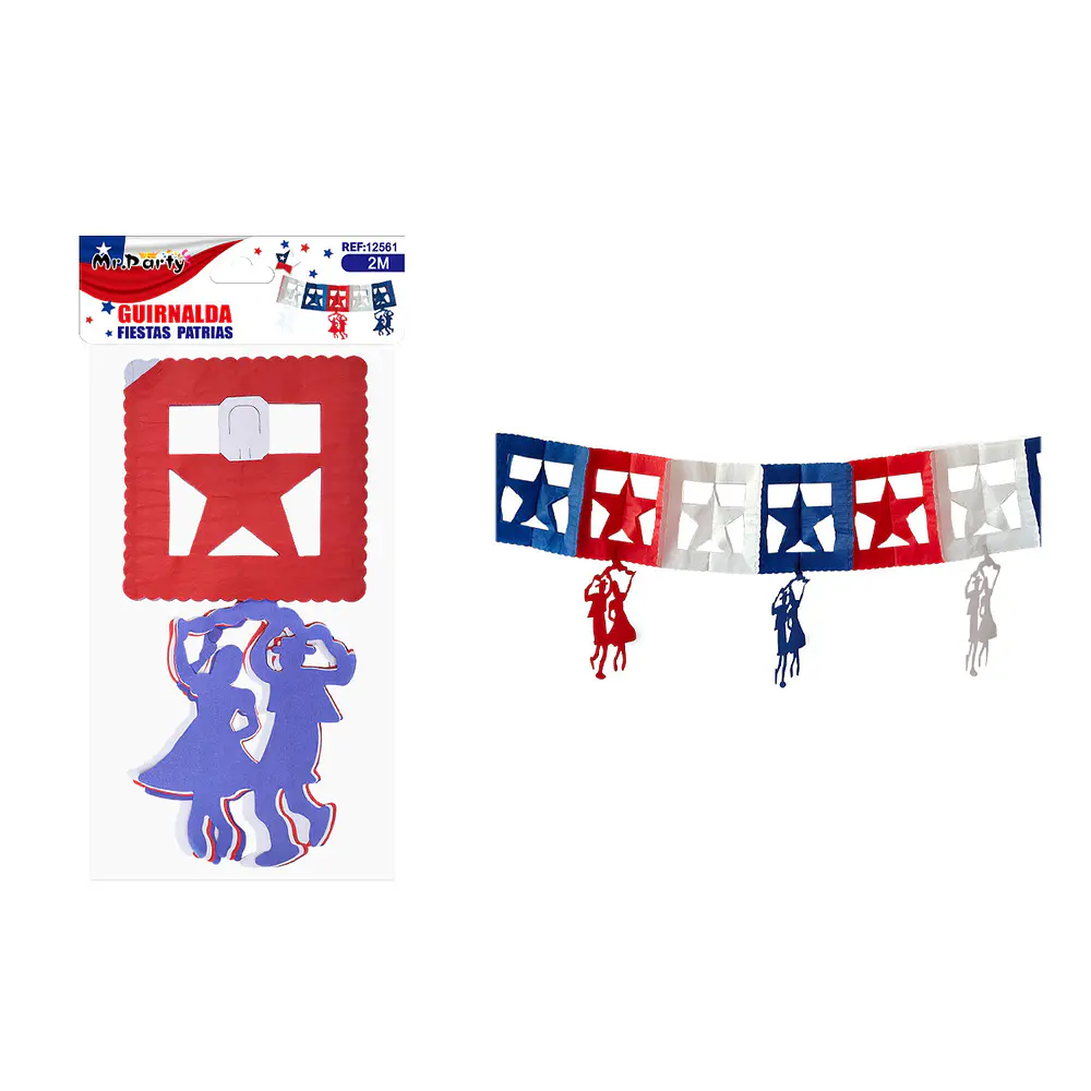 Guirnalda de papel Fiestas Patrias 2m