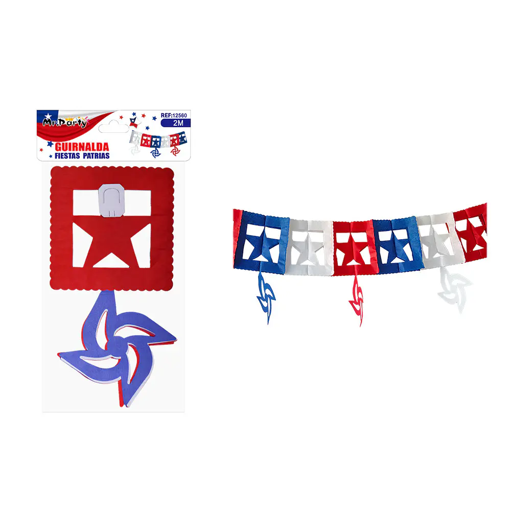 Guirnalda de papel Fiestas Patrias 2m