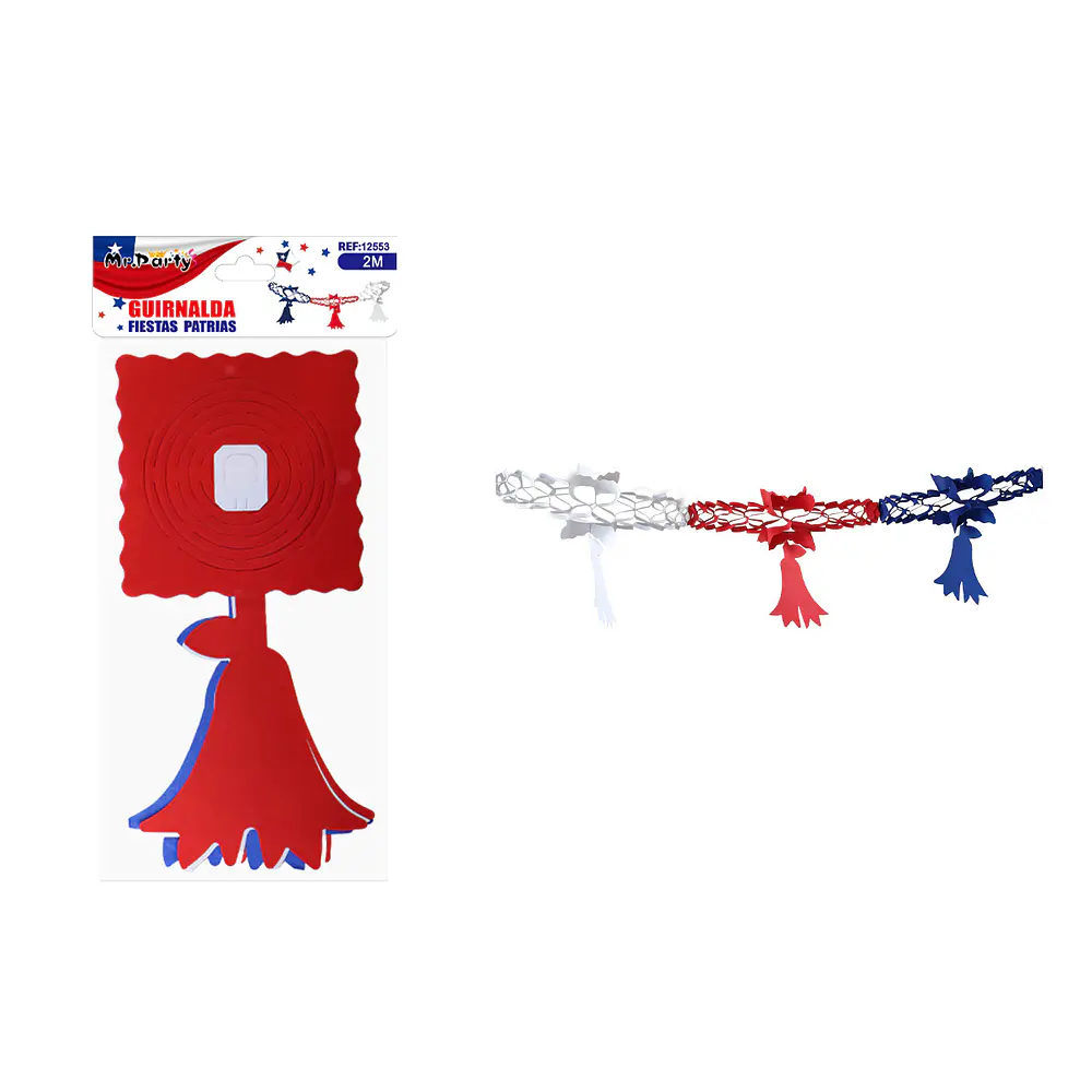 Guirnalda de papel Fiestas Patrias 2m