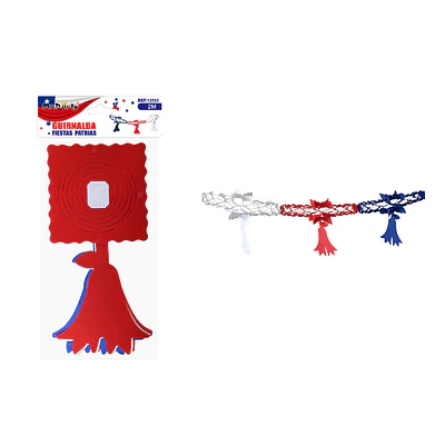 Guirnalda de papel Fiestas Patrias 2m