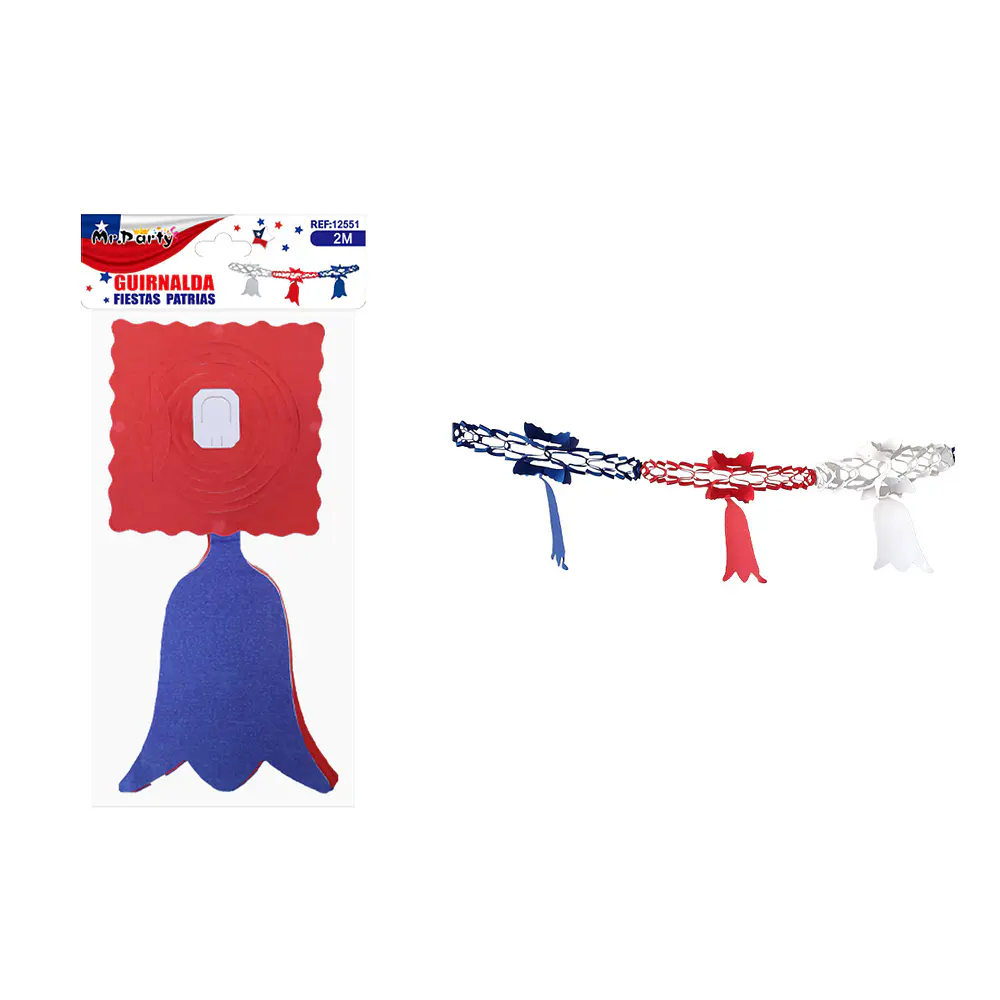 Guirnalda de papel Fiestas Patrias 2m