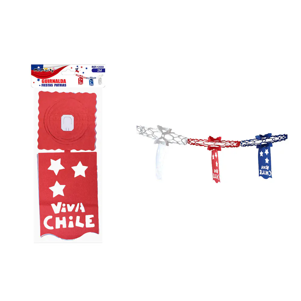 Guirnalda de papel Fiestas Patrias 2m