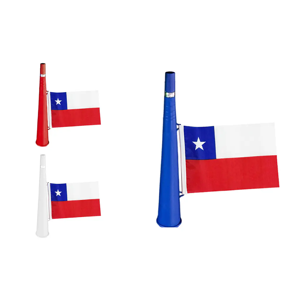 Bocina SIN BANDERA Fiestas Patrias 35cm Color Aleatorio