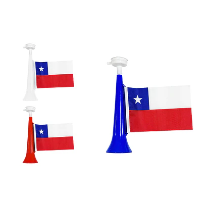 Bocina SIN BANDERA Fiestas Patrias 28cm Color Aleatorio