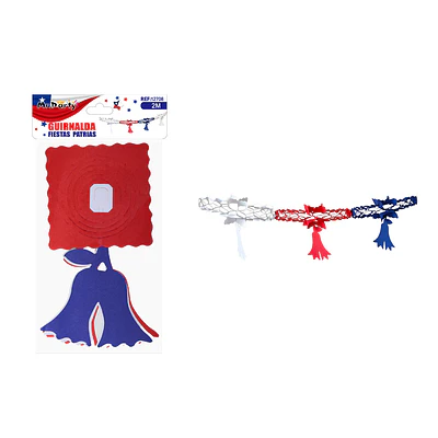 Guirnalda de papel Fiestas Patrias 15*27.5cm 6pcs