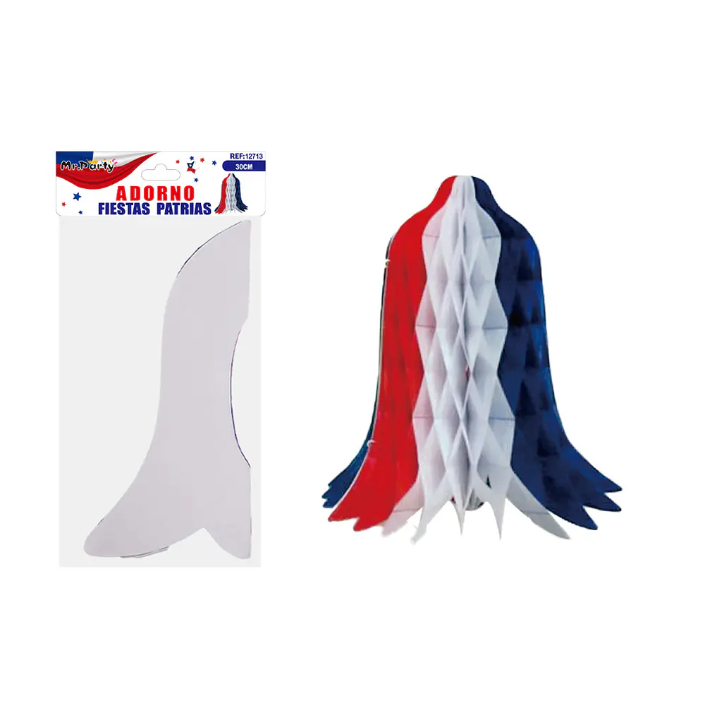 Adorno Fiestas Patrias campana colgante 30cm