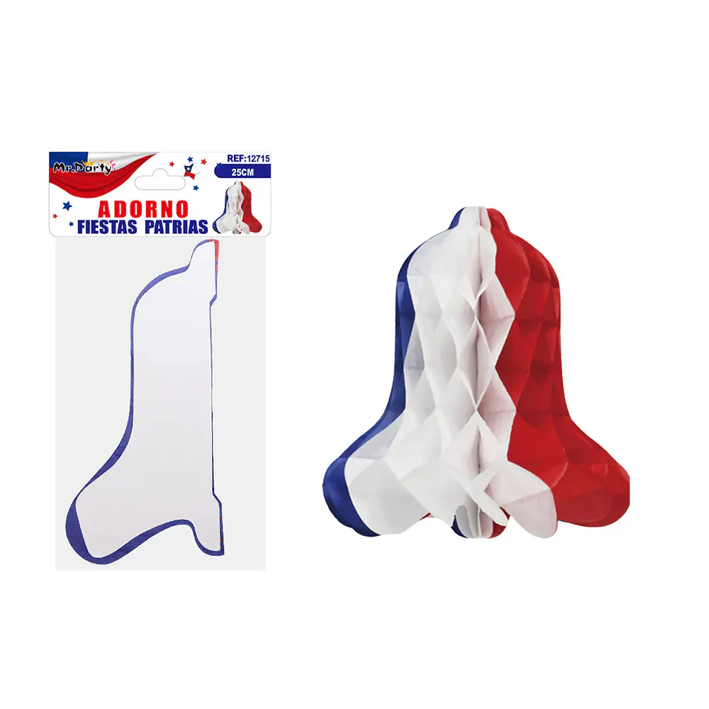 Adorno Fiestas Patrias campana colgante 25cm