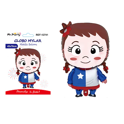 Globo metálico Fiestas Patrias 45*70cm