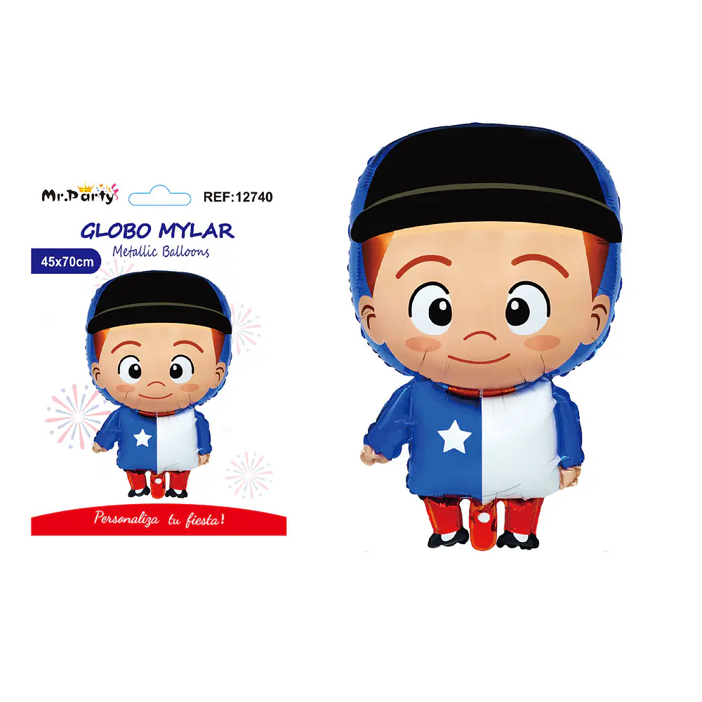 Globo metálico Fiestas Patrias 45*70cm
