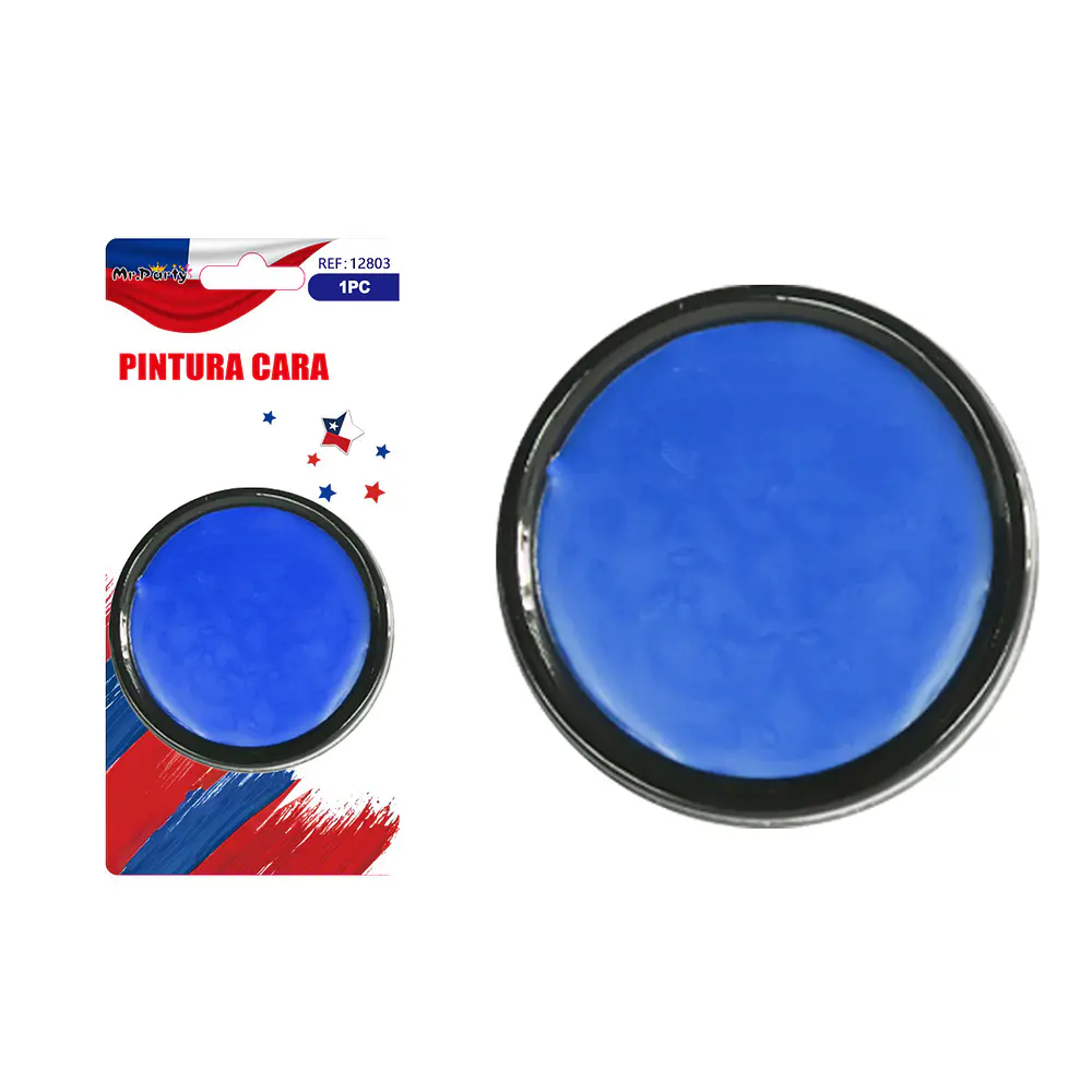 Pintura facial azul