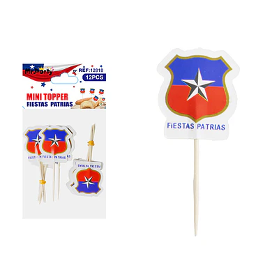 Palitos Fiestas Patrias 4*7cm 12pcs