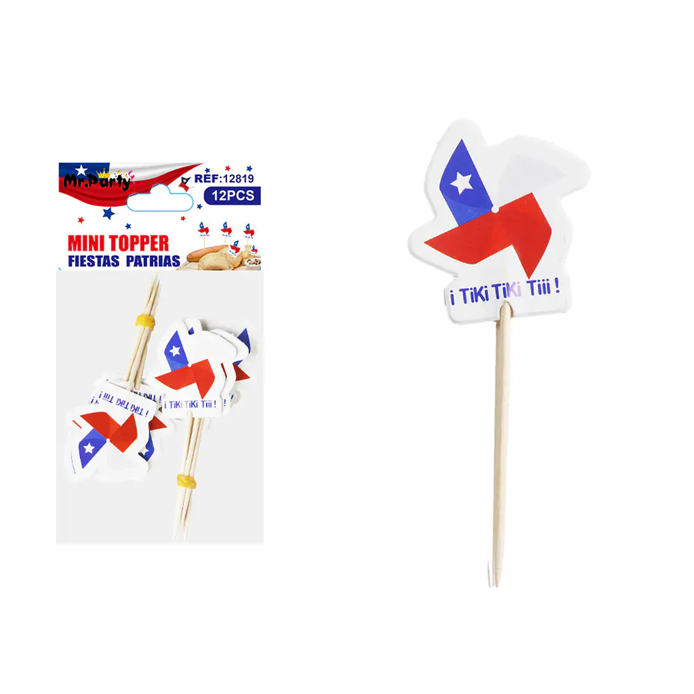 Palitos Fiestas Patrias 4*7cm 12pcs