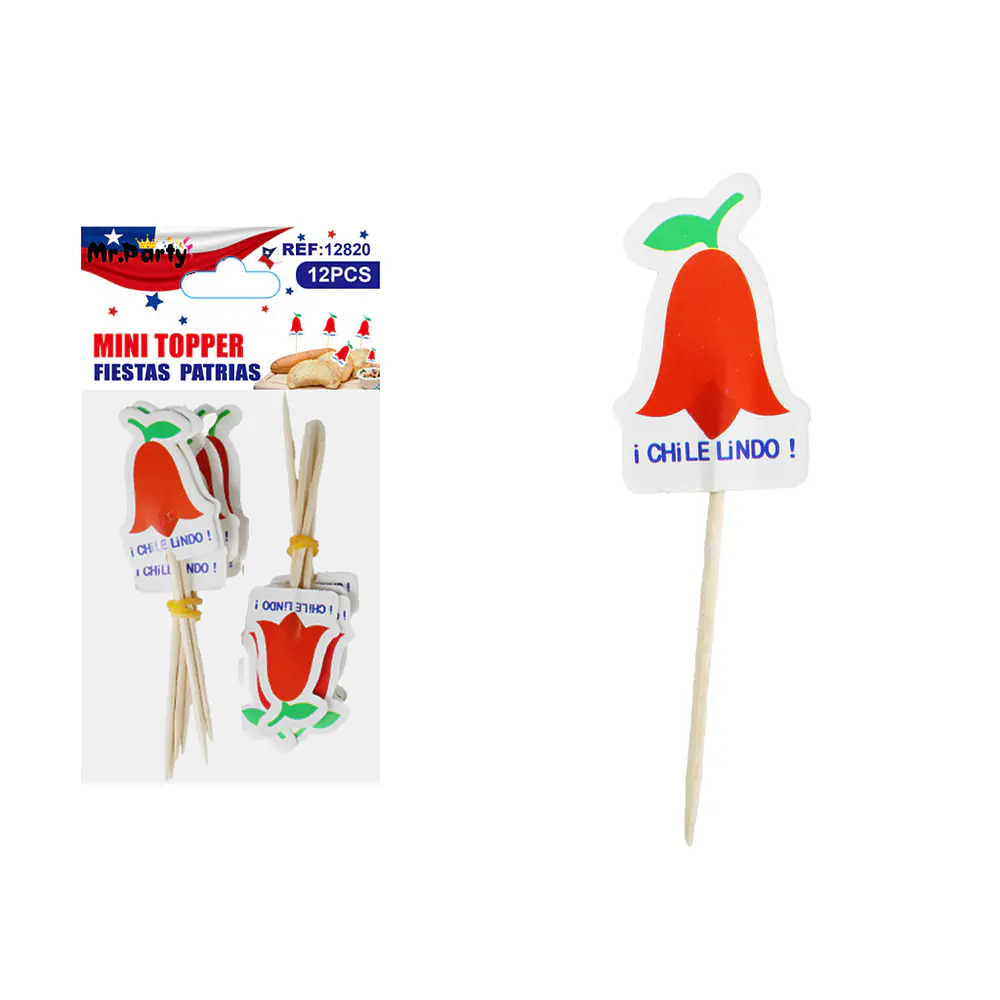 Palitos Fiestas Patrias 4*7cm 12pcs