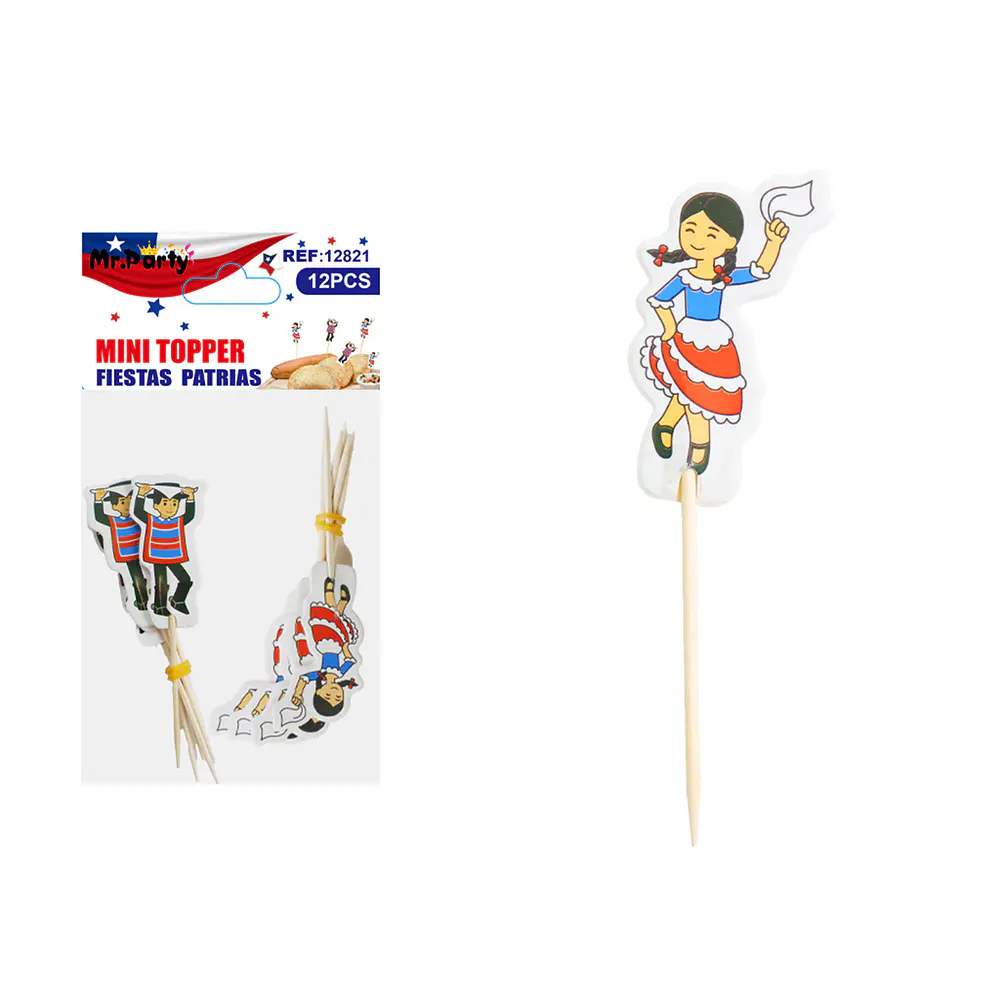 Palitos Fiestas Patrias 4*7cm 12pcs
