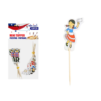 Palitos Fiestas Patrias 4*7cm 12pcs