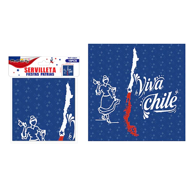 Servilletas Fiestas Patrias 33cm 10pcs