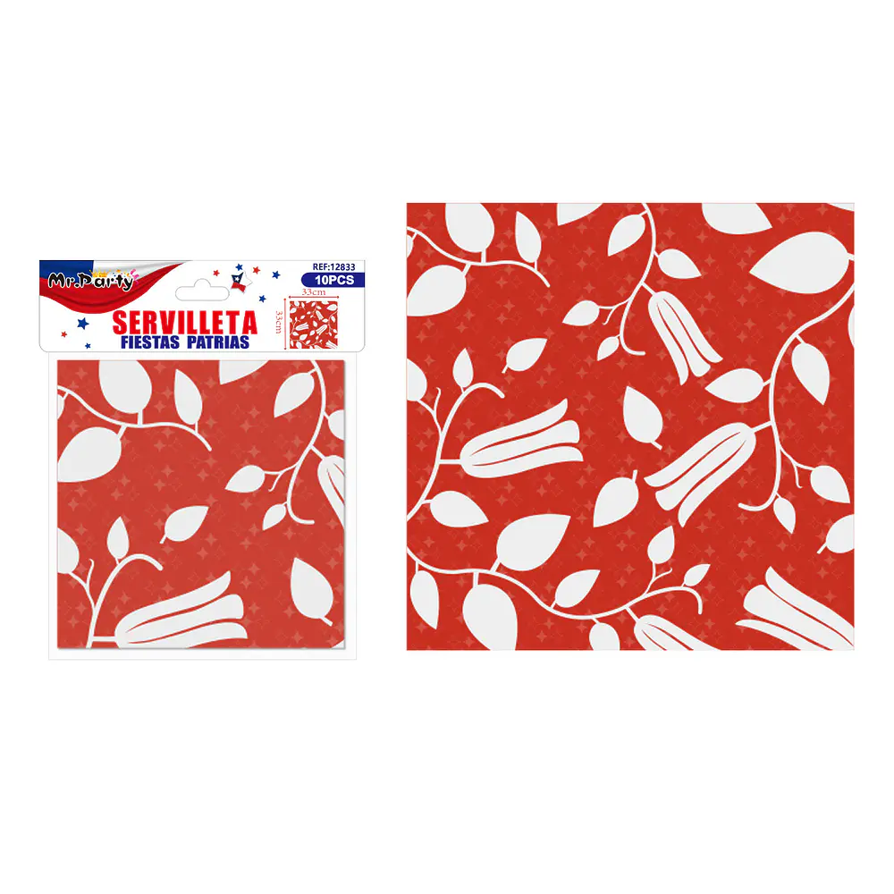 Servilletas Fiestas Patrias 33cm 10pcs