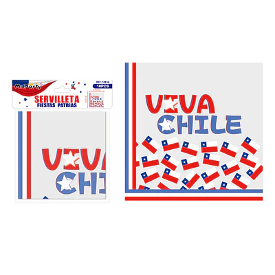 Servilletas Fiestas Patrias 33cm 10pcs