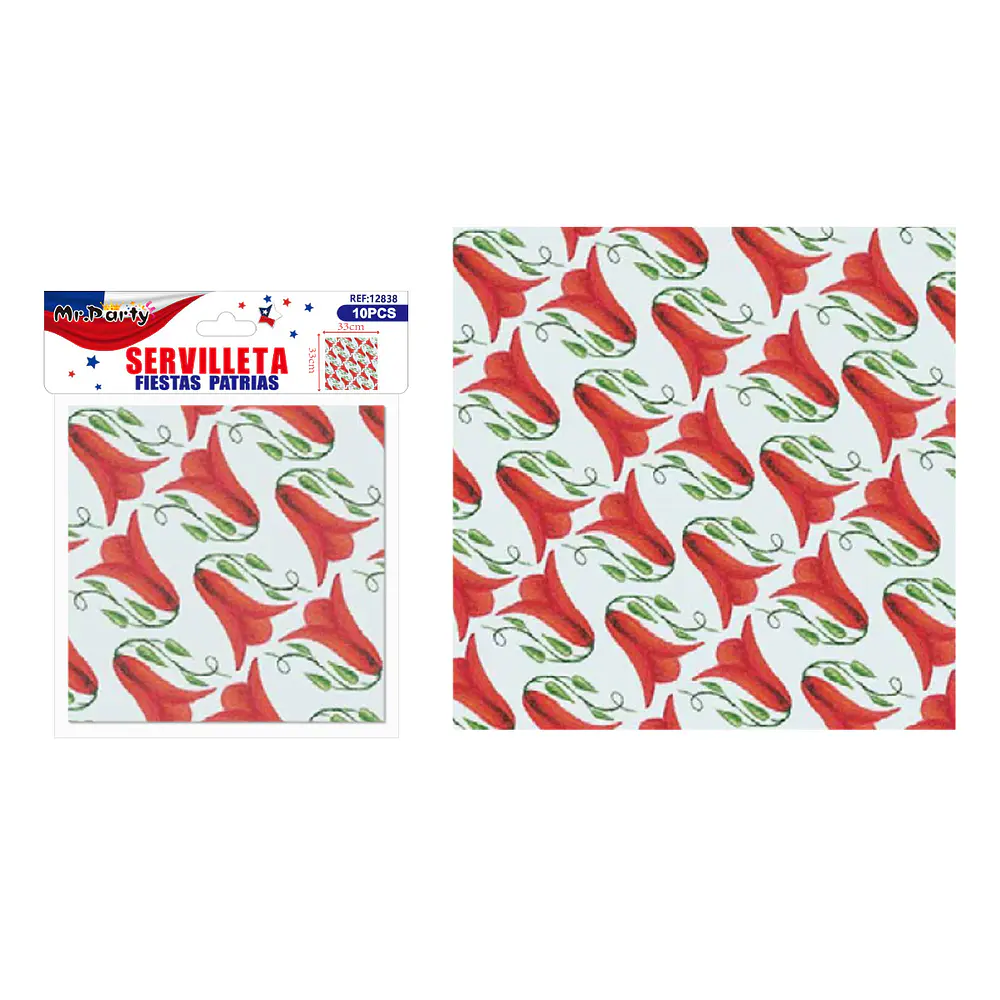 Servilletas Fiestas Patrias 33cm 10pcs