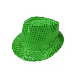 Sombrero lentejuelas verde