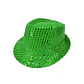 Sombrero lentejuelas verde - Miniatura 1
