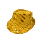 Sombrero lentejuelas dorado