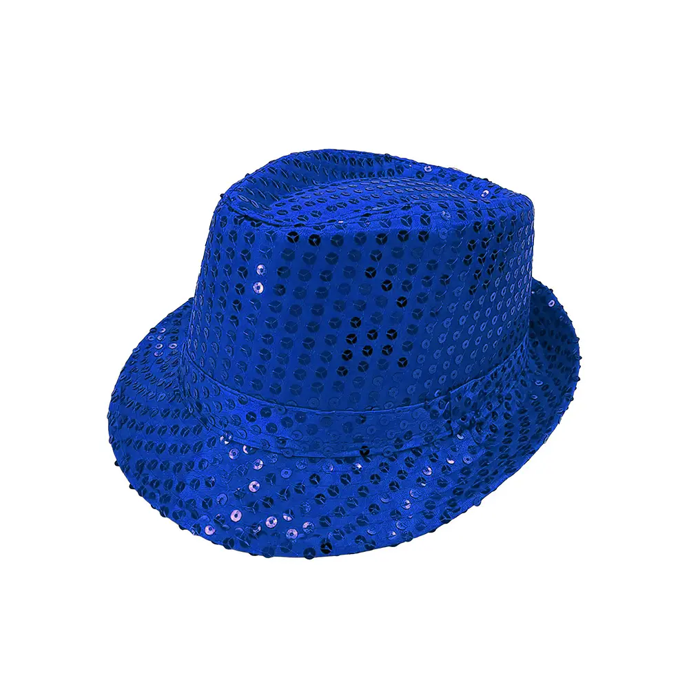 Sombrero lentejuelas azul marino