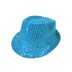 Sombrero lentejuelas azul cielo