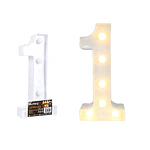 Número 1 con luz led 22cm 
