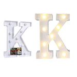 Letra K con luz led 22cm