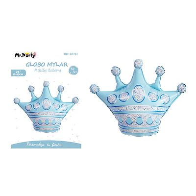 Globo metálico corona celeste 60*60cm