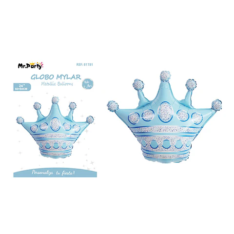 Globo metálico corona celeste 60*60cm