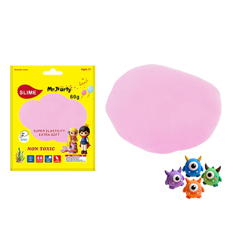 Plasticina rosa coral 60g