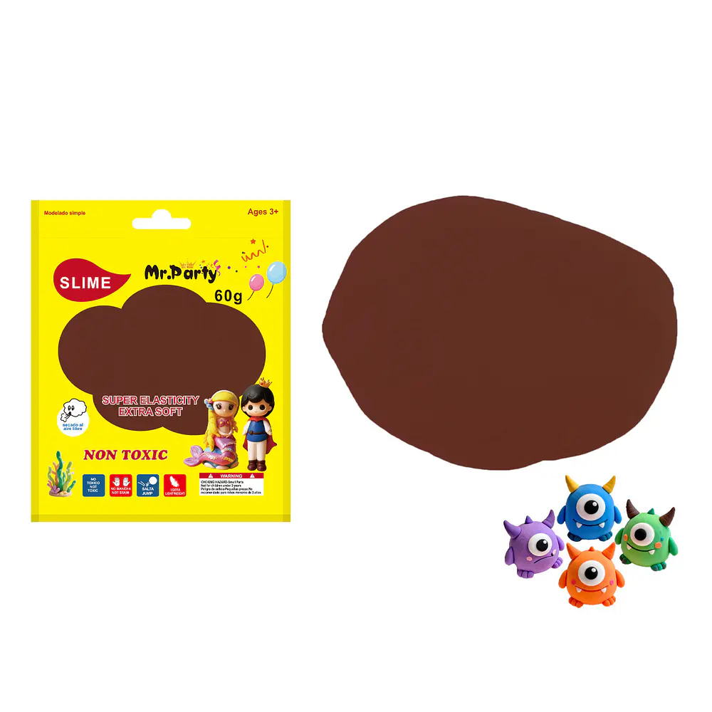 Plasticina marrón 60g