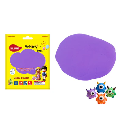 Plasticina morado neón 60g