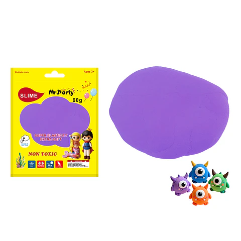 Plasticina morado neón 60g