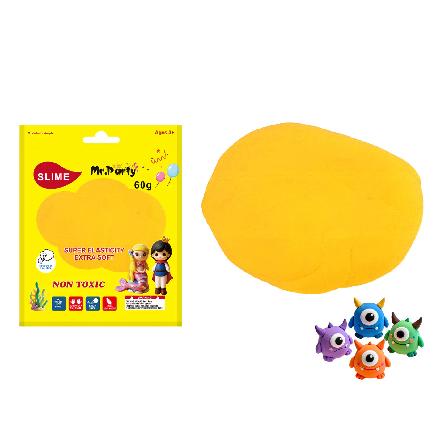Plasticina amarillo dorado 60g 1