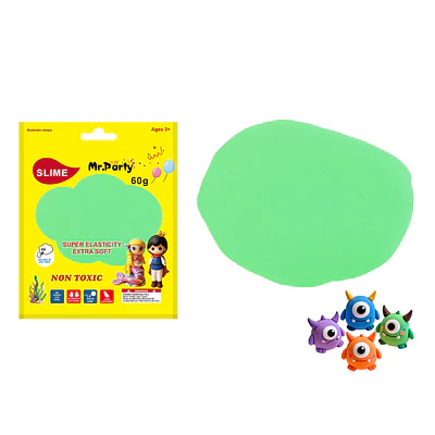 Plasticina verde esmeralda 60g