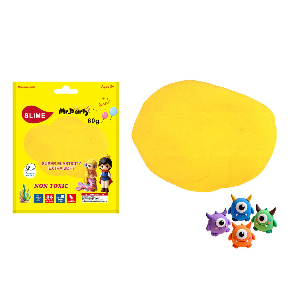 Plasticina amarillo 60g