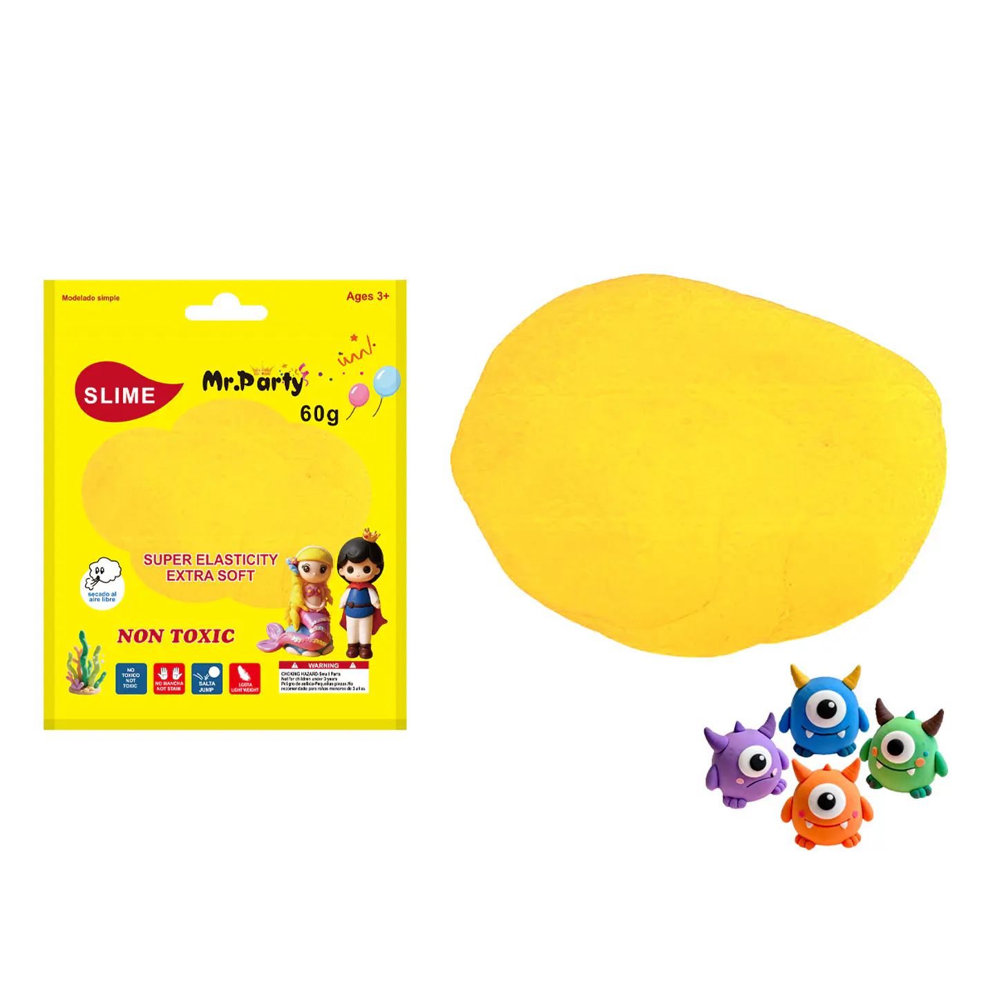 Plasticina amarillo 60g 1