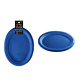 Platos plásticos ovalada azul 30*23cm 5pcs - Miniatura 1