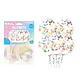 Globos de látex con confetti de estrella multicolor 30cm 5pcs - Miniatura 1