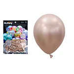 Globos de látex champagne cromados metalizados 28cm 50pcs