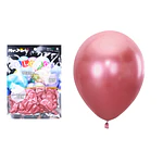 Globos de látex rojo cromados metalizados 28cm 50pcs