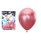 Globos de látex rojo cromados metalizados 28cm 50pcs - Miniatura 1