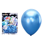 Globos de látex azul cromados metalizados 28cm 50pcs