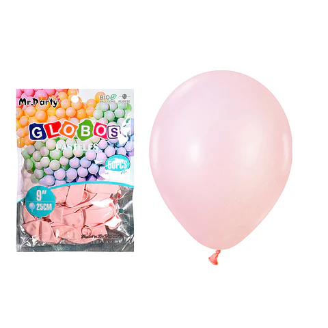 Globos de látex pastel rosa 25cm 50pcs