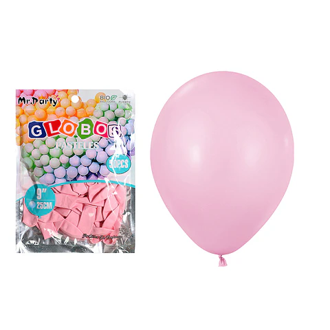 Globos de látex pastel rosa 25cm 50pcs