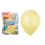 Globos de látex pastel amarillo 25cm 50pcs
